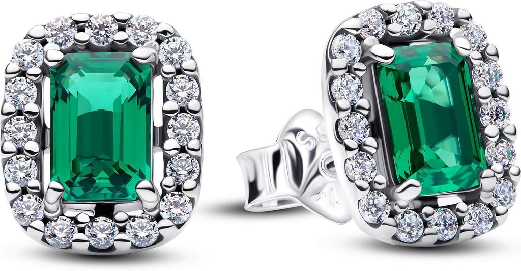Pandora Sparkling Rectangular Stud Earrings 294501C01 Ohrringe