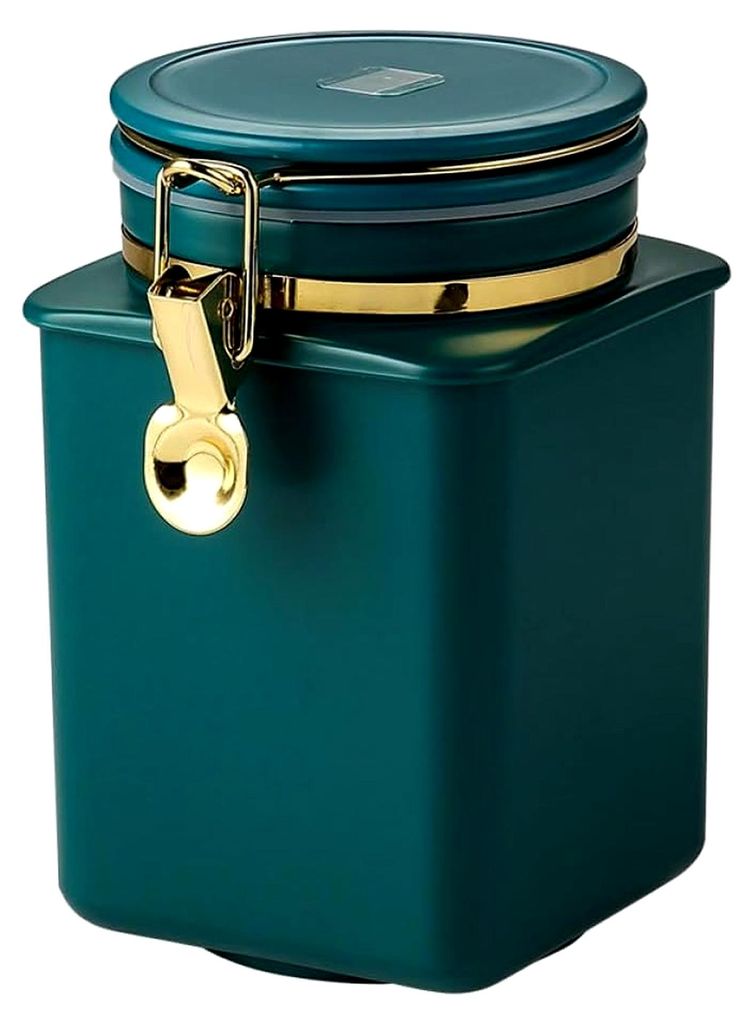 Kaffeedose mit Schraubverschluss 1L luftdicht zur Aufbewahrung von Kaffeebohnen und Backzutaten