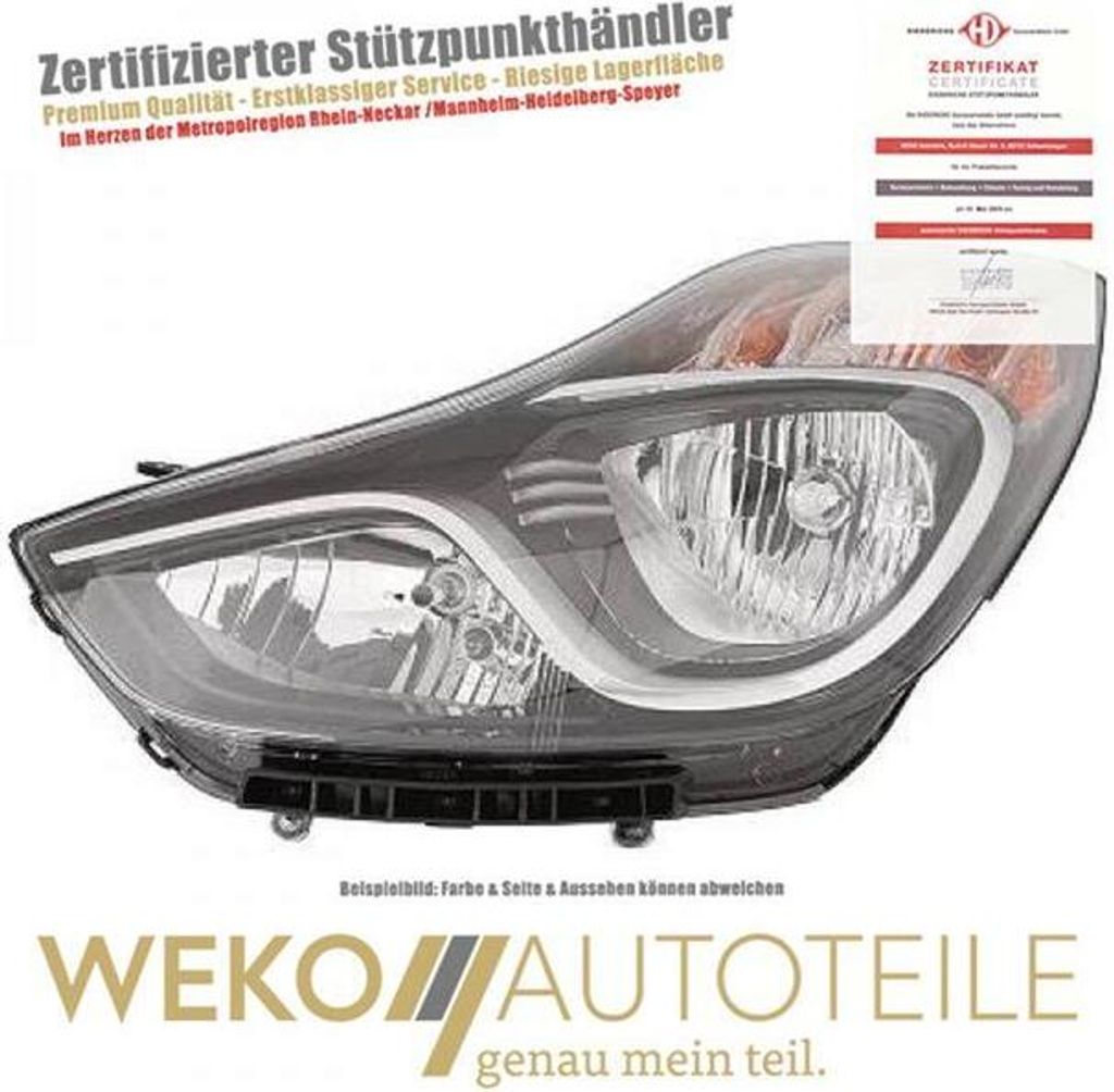 Scheinwerfer links DIEDERICHS 6806881 für HYUNDAI