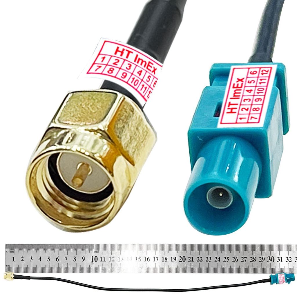 Antennenadapterkabel Antennenadapter Fakra Z zu SMA Stecker für Autoradio