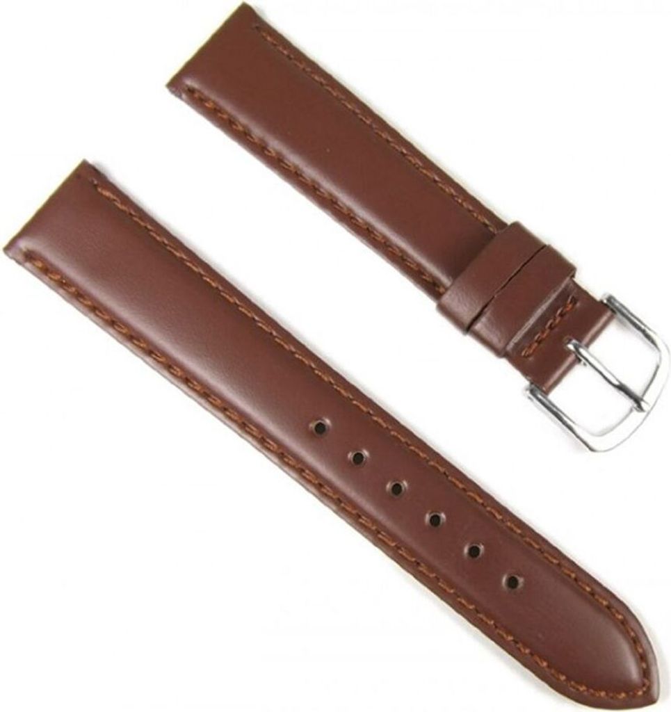 Uhrenarmband Leder Büffelkalb braun 18mm Eulit 17628S