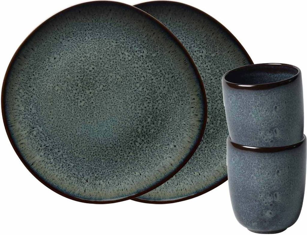 like. by Villeroy & Boch Lave gris Frühstücks-Set 4-teilig