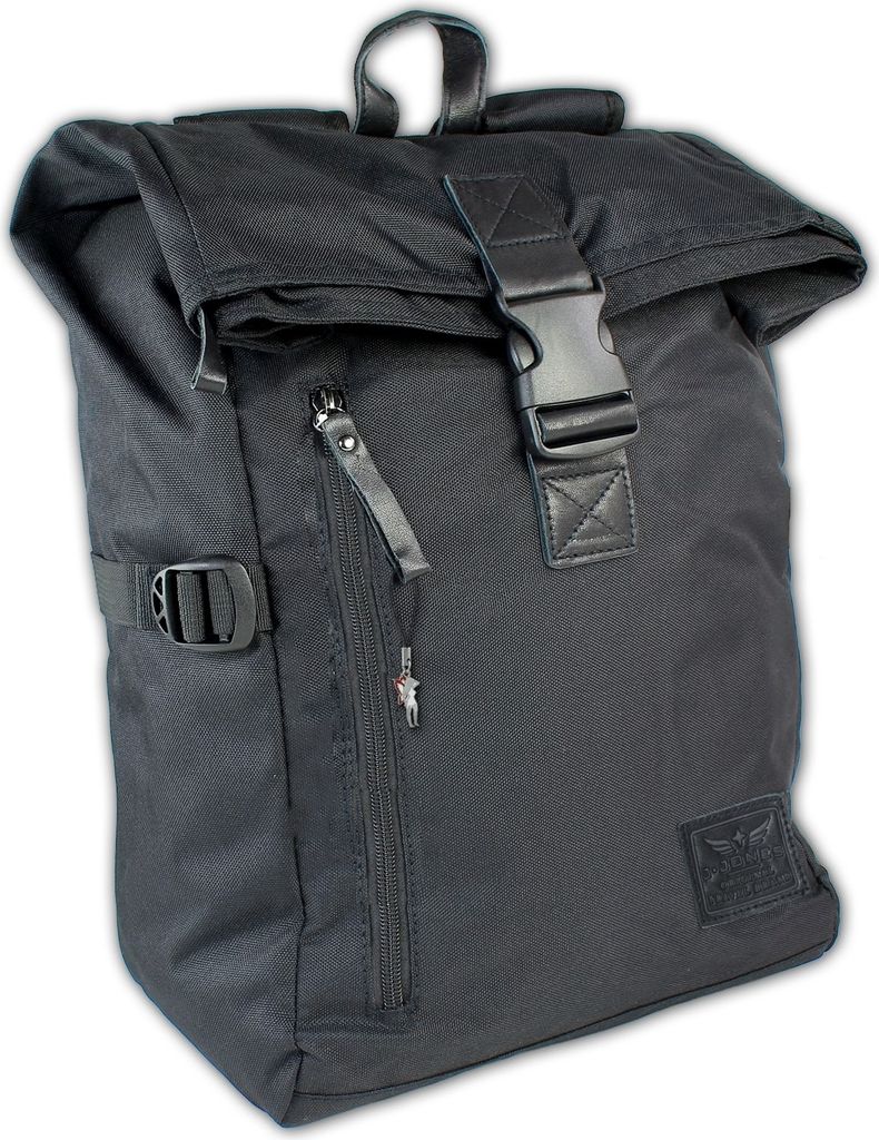 Jennifer Jones Polyester Rucksack Herren Jugend Sporttasche schwarz 27x14x38,5 D2OTJ6520S