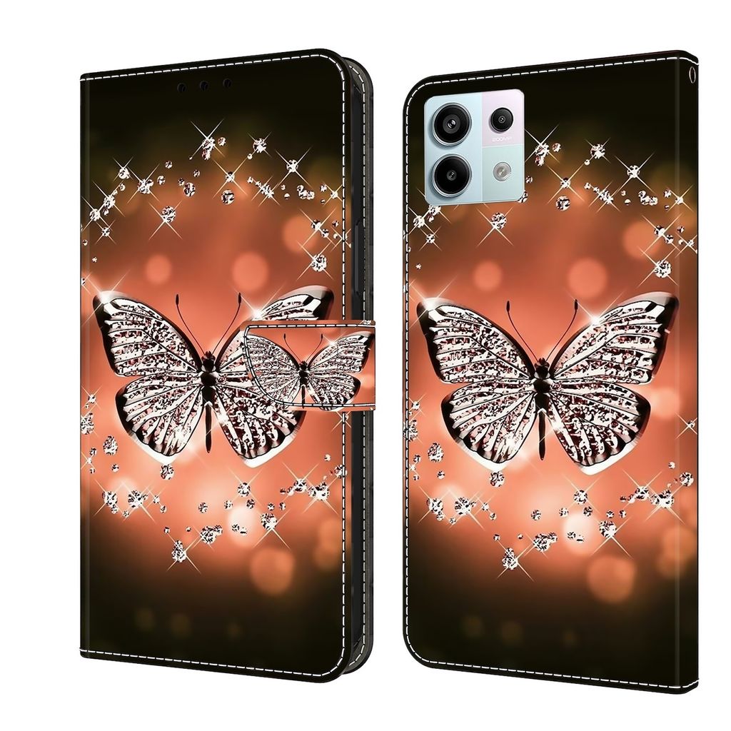Für Xiaomi Redmi Note 13 Pro / Poco X6 Kunst-Leder Book Handy Tasche Motiv 7 Hülle Etuis Schutz