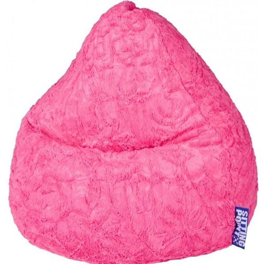 Sitting Point Bean Bag Fluffy XL 70 x 110 cm,  Pink 70x10cm Produktbild 