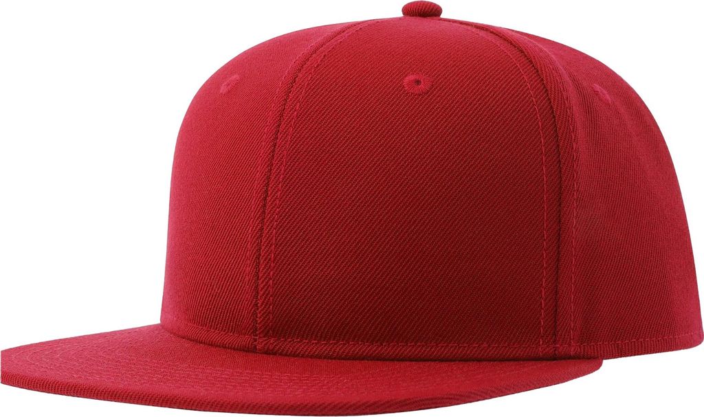Atlantis - Baseball-Mütze Flacher Schirm für Herren/Damen Uni AB626 (Einheitsgröße) (Rot)