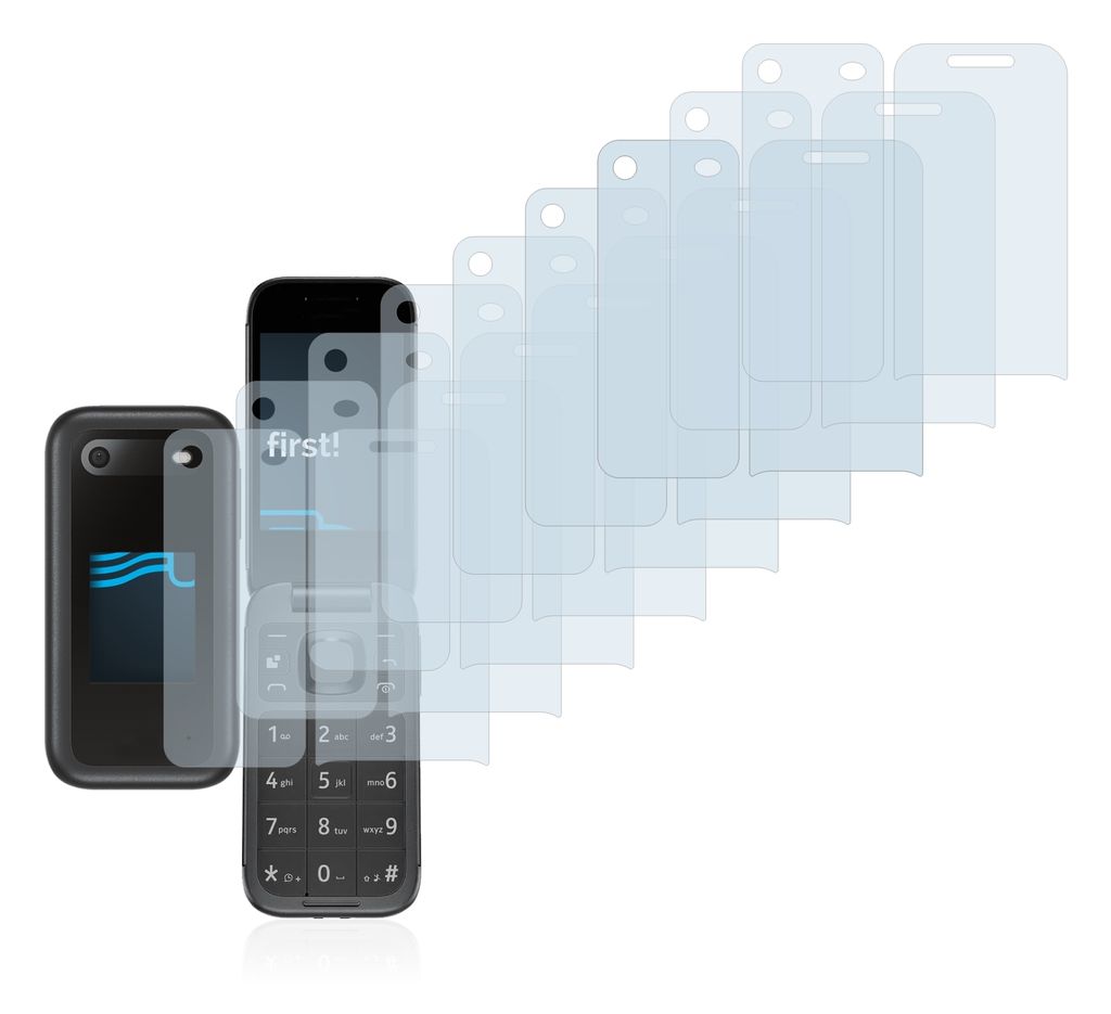 Savvies 6x Displayschutzfolie Für Nokia 2660 Flip – Ultra-Clear, Kratzfest, Blasenfrei Anbringbar, Made In Germany