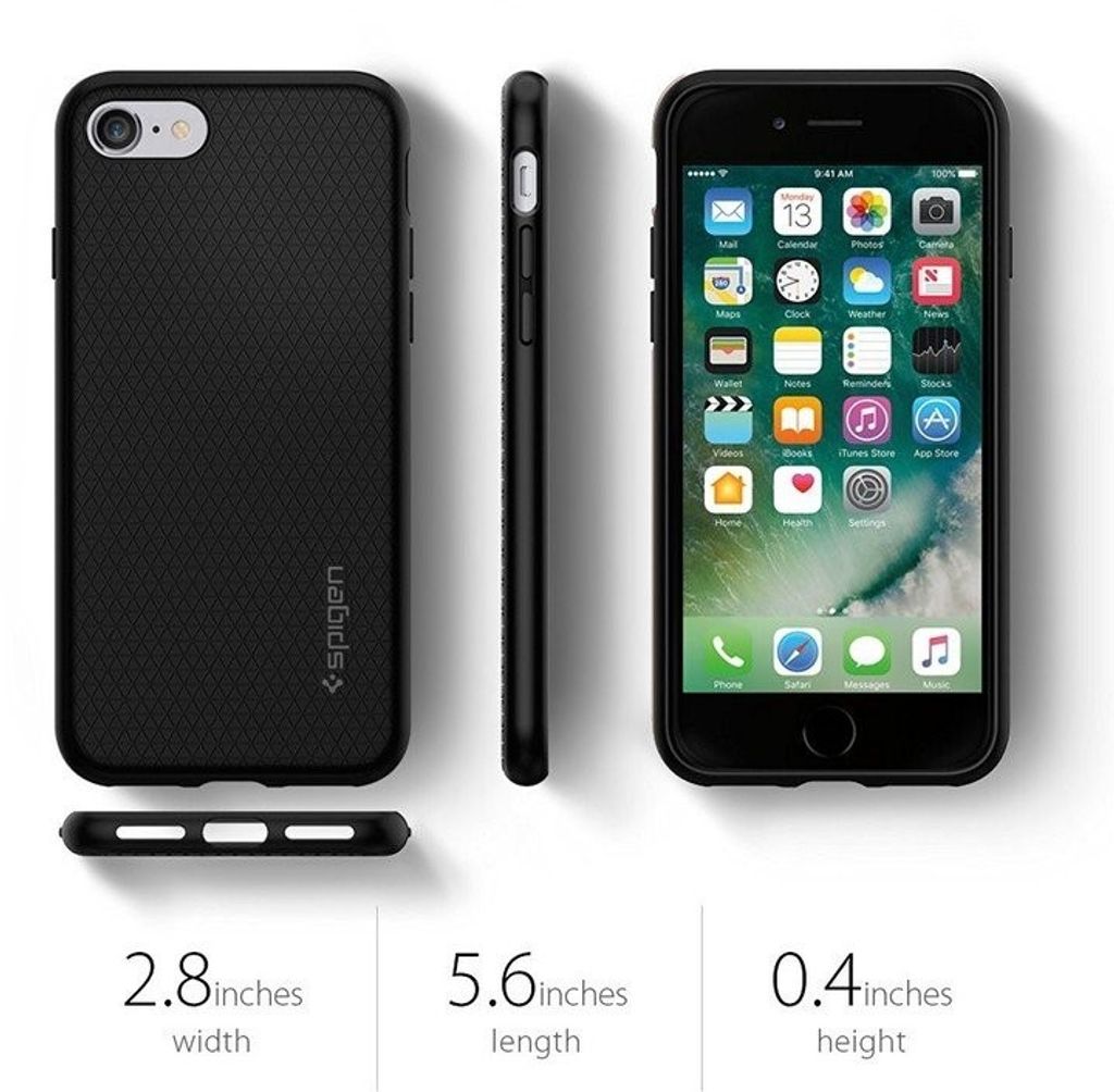 Spigen Liquid Air, czarny - iPhone 7/8/SE (2020) Zdjęcie produktu 4