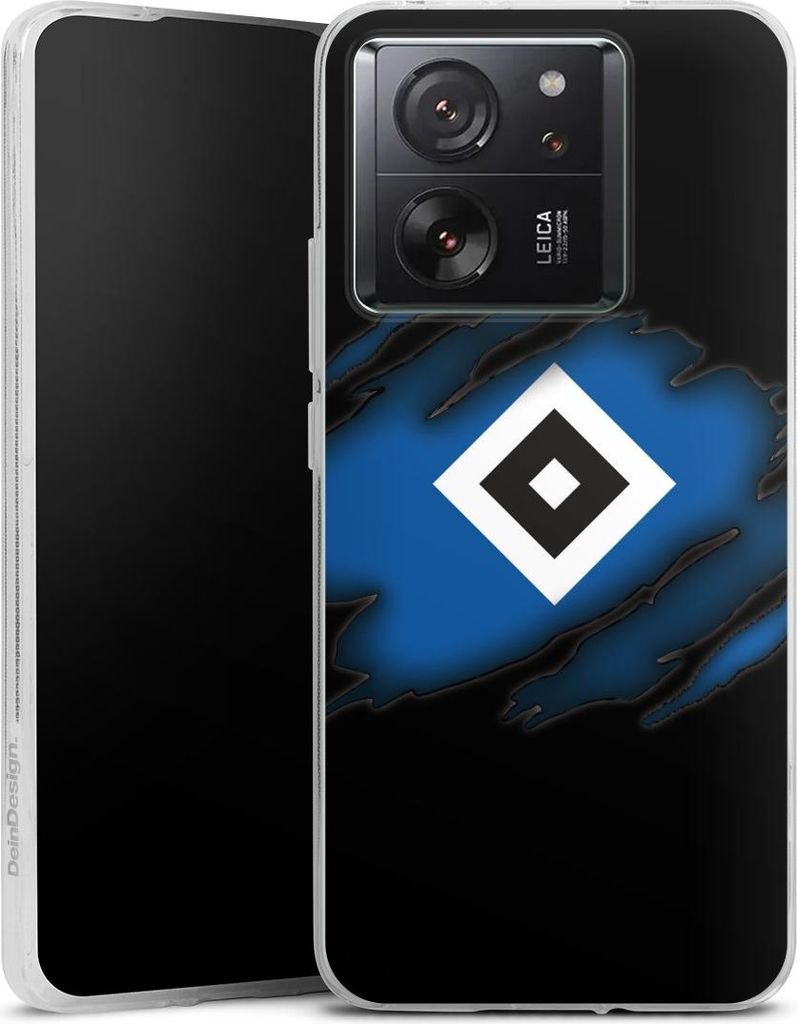 DeinDesign Handyhülle für Xiaomi 13T Pro Silikon Hülle Case Smartphone Schutzhülle HSV Hamburger SV Offizielles Lizenzprodukt