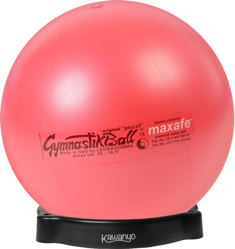 Original Pezzi Gymnastikball MAXAFE m. Ballschale - rot