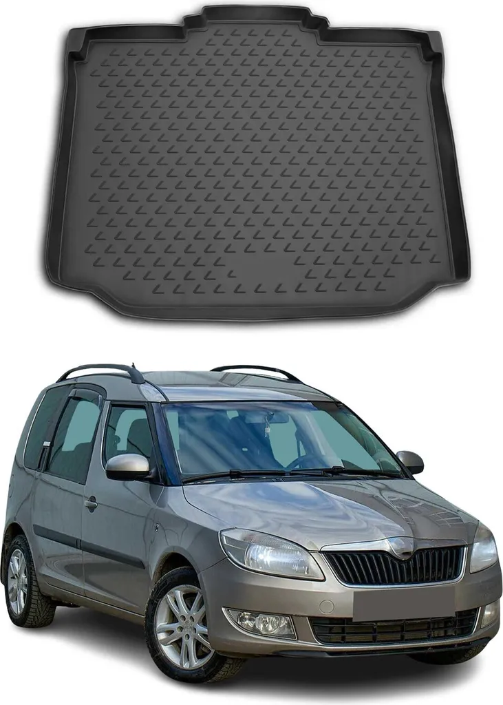 Accessorio Premium: Vasca Bagagliaio in TPE per Skoda Roomster 2006-15