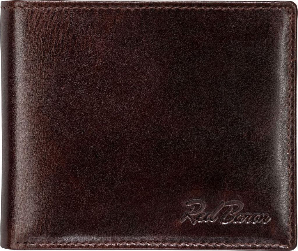 Red Baron Geldbeutel Leder Braun RB-WT-006-06