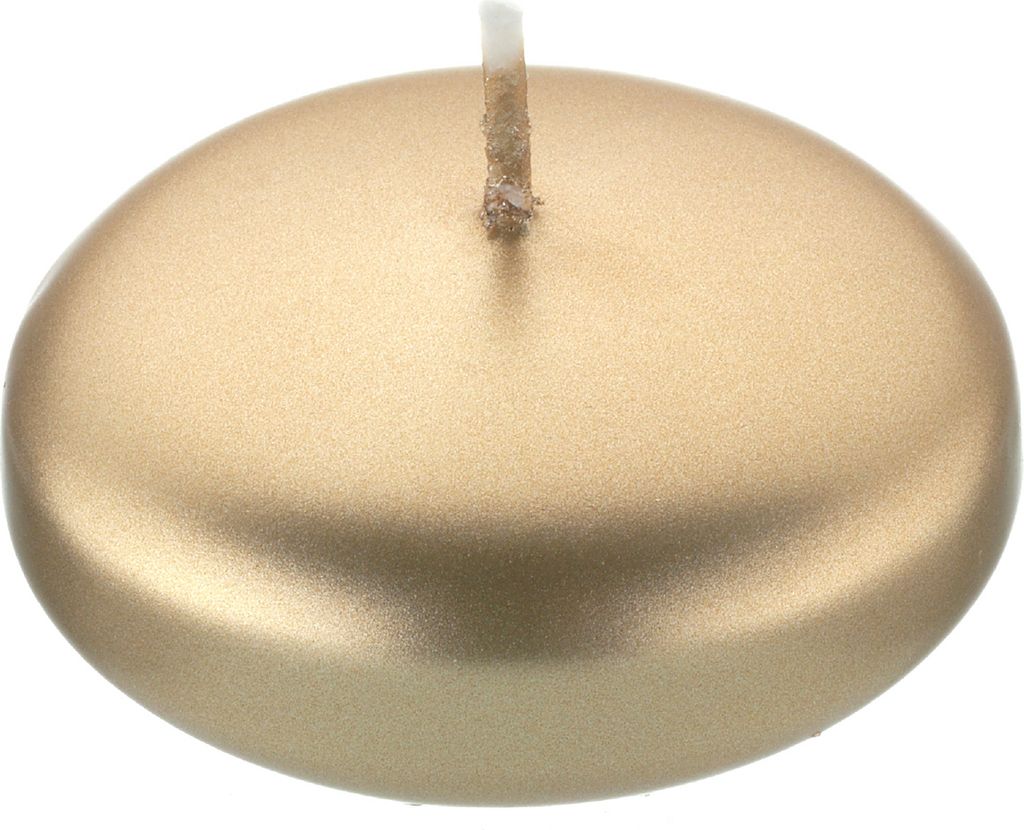 Schwimmkerzen Gold 26 x Ø 42 mm, 40 Stück Produktbild 