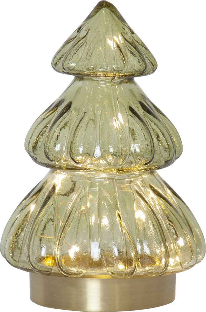 LED Tischleuchte ,Abete aus Glas, Tannenbaum, Batterie, Produktbild 