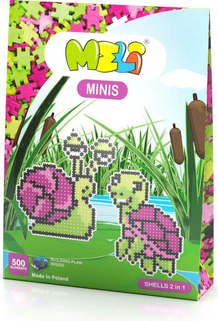 Meli Minis 2-in-1-Puzzle-Block-Set - Bauen