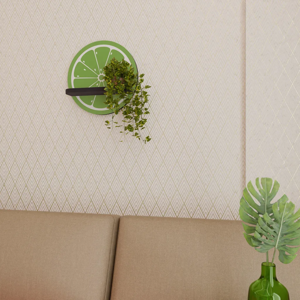 Étagère ronde noire REFRESHING LIME pour optimiser vos petits espaces - 5