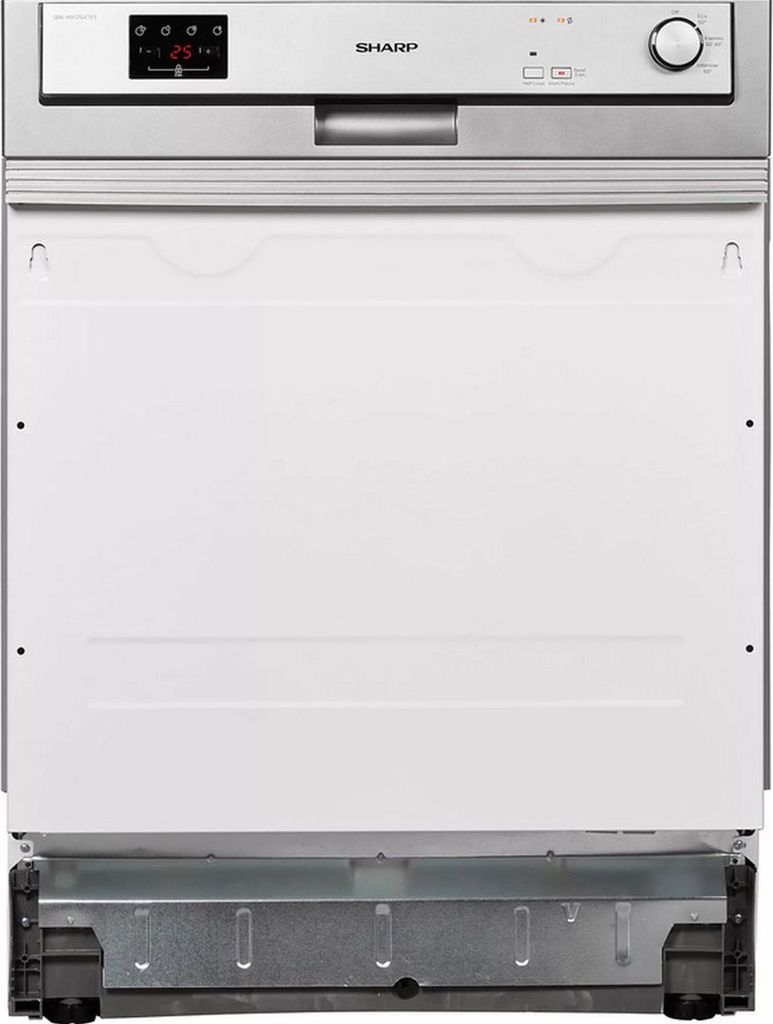 Sharp - QW-HX12S47ES-DE - Einbau-Geschirrspüler - Silber - 60 cm