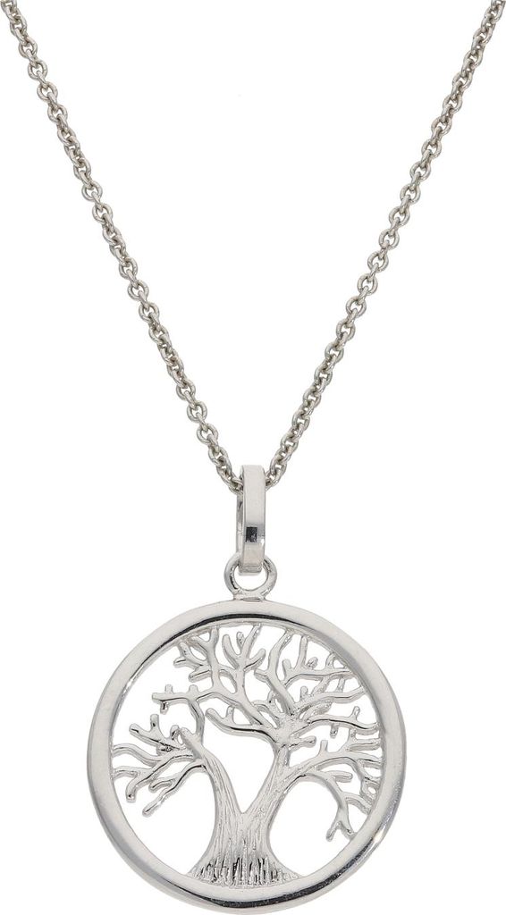 Ketten Anhänger Damen 925 Silber Lebensbaum JL10-02-3706 strukturiert