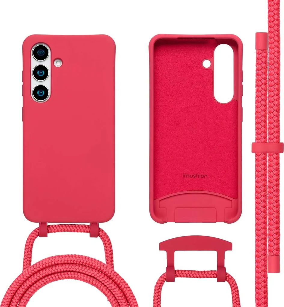 Cover iMoshion Samsung Galaxy S25/S24 Rosso Lampone MagSafe Luxury