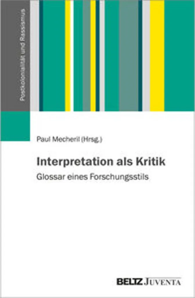 Livre de Philosophie Interpretation als Kritik - Essai Critique Broché