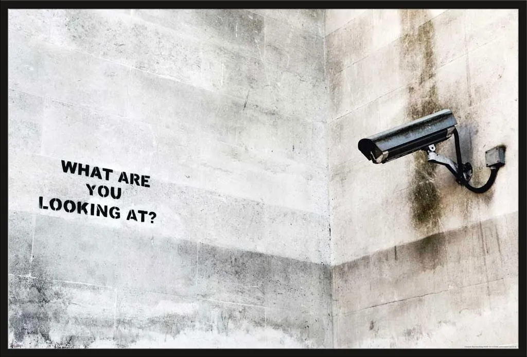 Affiche Londres Street Art avec Cadre Protecteur Acrylique : Fini le Verre Brisé