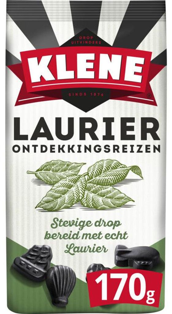 Klene Laurierdrop Ontdekkingsreizen (170 gr) Productafbeelding 
