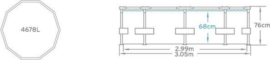 Bestway Steel Pro Swimming-Pool 305x76 cm Produktbild 23