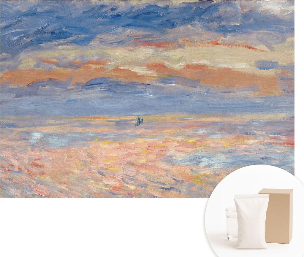 Fototapete - Wandbilder für Wohnzimmer - 104x70 cm - Dekorative Wandfolie - Modernes Design für Wanddekoration - Tapeten für Innenräume - Meere...