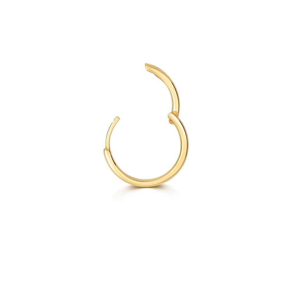 9 Karat (375) Gold Damen - Einzel Knorpel Creole - 14mm; TRS35188MM14