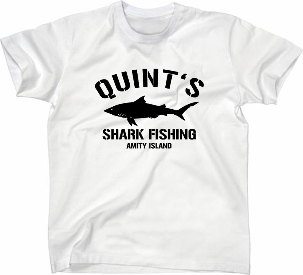 Styletex23 T-Shirt Quint's Shark Fishing Amity Island, weiss, XXL