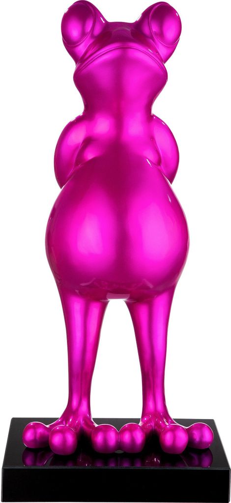 Gilde Skulptur, Frosch, "Frog", Kunstharz, Marmor, pink, VE Image du produit 