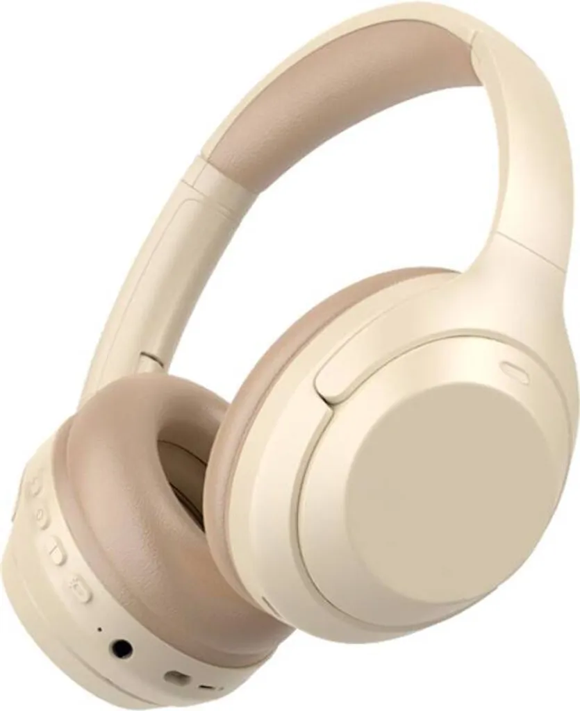 Casque Stéréo Bluetooth 5.0 Eko Pharell Beige - Autonomie et Confort