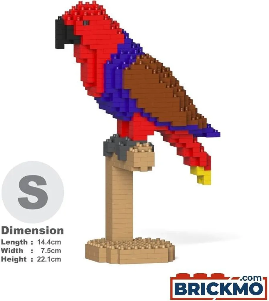 Décoration Design Perroquet Eclectus 01S - Sculpture JEKCA à Assembler
