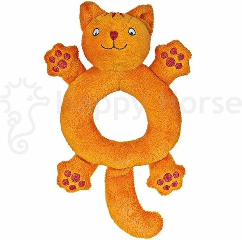 Hochet Peluche Chat Dikkie Dik Happy Horse Jouet Premier Âge 16 cm