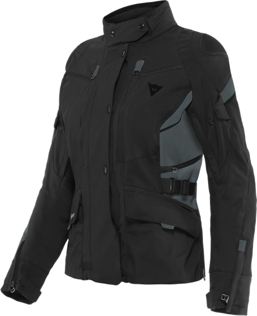 Dainese Carve Master 3 Gore-Tex Damen Motorrad Textiljacke, schwarz/grau, 38