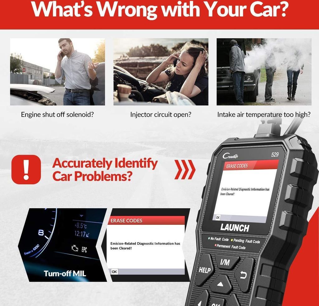 LAUNCH OBD2 Diagnosegerät CR529 KFZ Diagenosegerät Produktbild 8