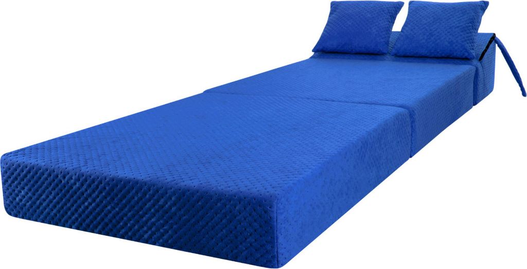 Schlafsessel Klappmatratze Conforto mit Kopfteil Blau