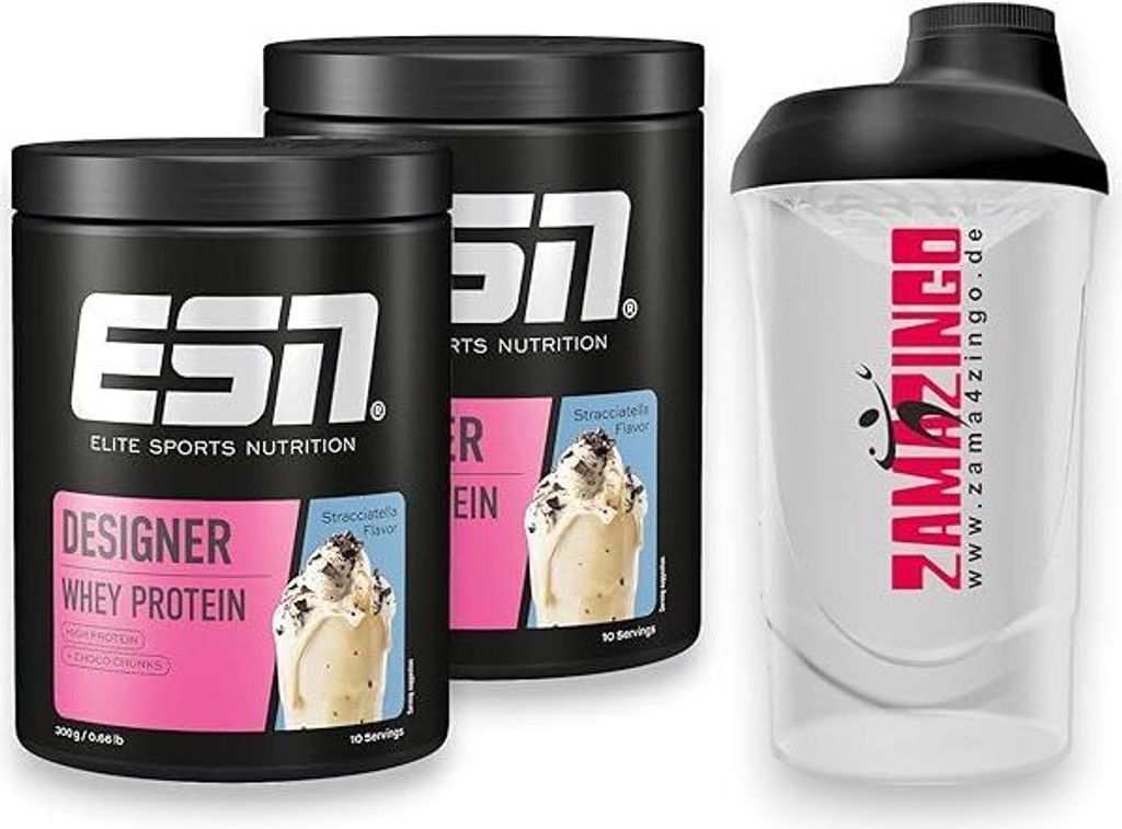 ESN Designer Whey Protein Straciatella 2x 300g + Gratis Produktbild 