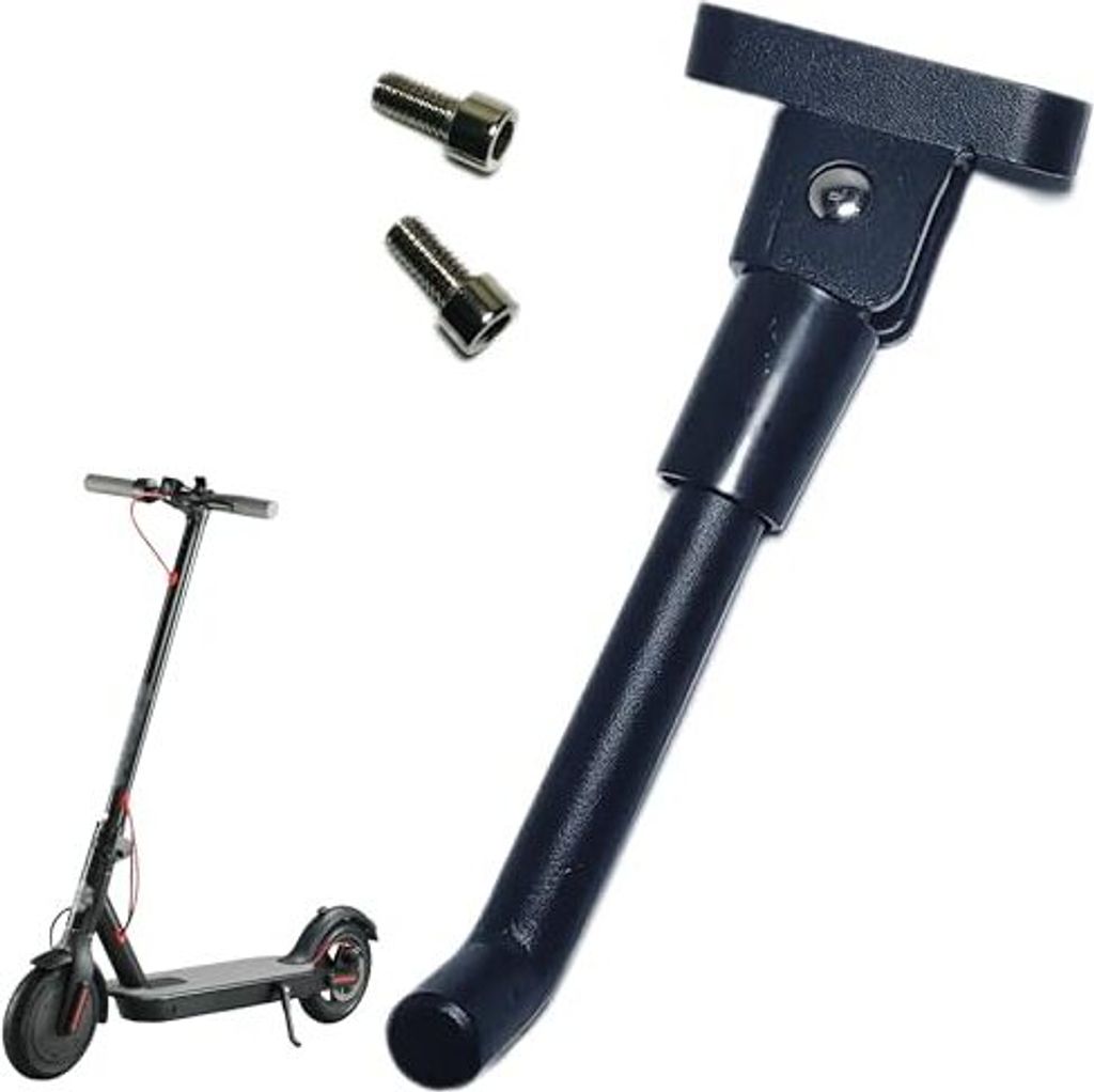 Scooter Stand Side Stehende Füße - schwarze 1pc -Stützstange Kickstand Elektrische Zubehör Ersatz Xiaomi M365 Basisschrauben