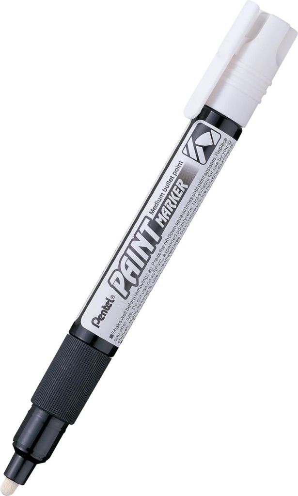 Pentel Ölmarker MMP20W Rund Weiß Produktbild 