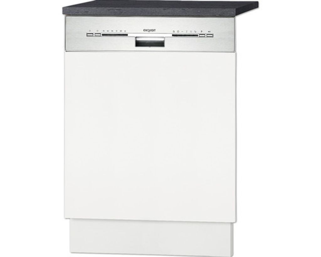 Küchen Türfront für Dunsthaube oder Geschirrspüler Oslo T606APL-9 in weiß mit Arbeitsplatte 59,6 cm breit