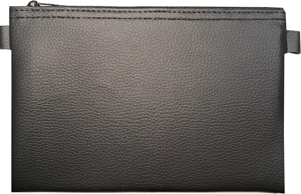 Banktasche Dokumententasche Geldtasche Kunstleder schwarz Produktbild 