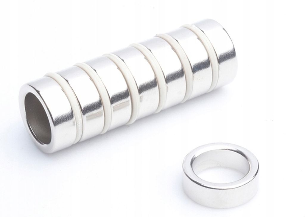 Neodym Magnete Ringmagnet 14,5x10,5x5 mm N38 Satz mit 5 Stück, Extrem stark, Magnettafeln, Kühlschränke, Whiteboards, DIY