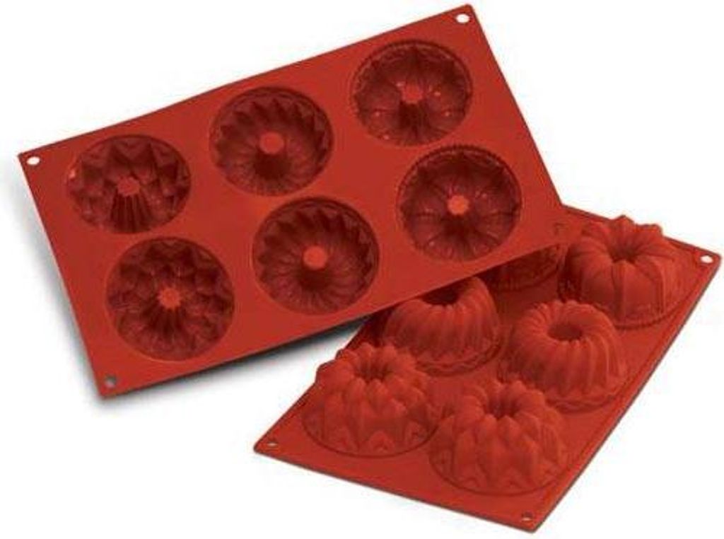 Silikomart teglia per muffin Fantasy 6 pezzi Ø7,5 cm H 4 cm Immagine del prodotto 