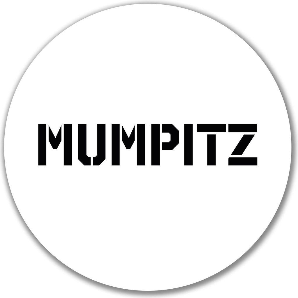 Huuraa Aufkleber Mumpitz Schriftzug 10cm rund Sticker Geschenkidee