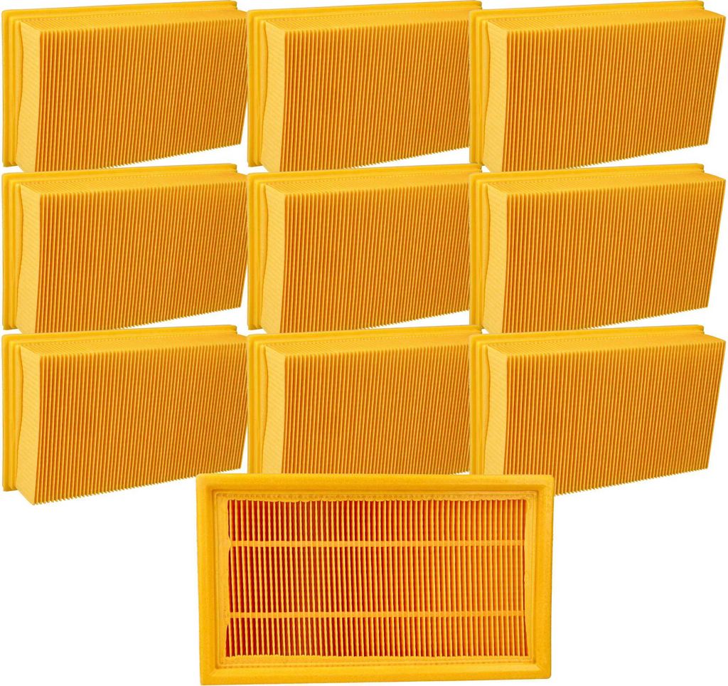 vhbw Flachfaltenfilter L kompatibel mit Dewalt D27902, D27091, D279015-XJ Nass-/Trockensauger Staubsauger