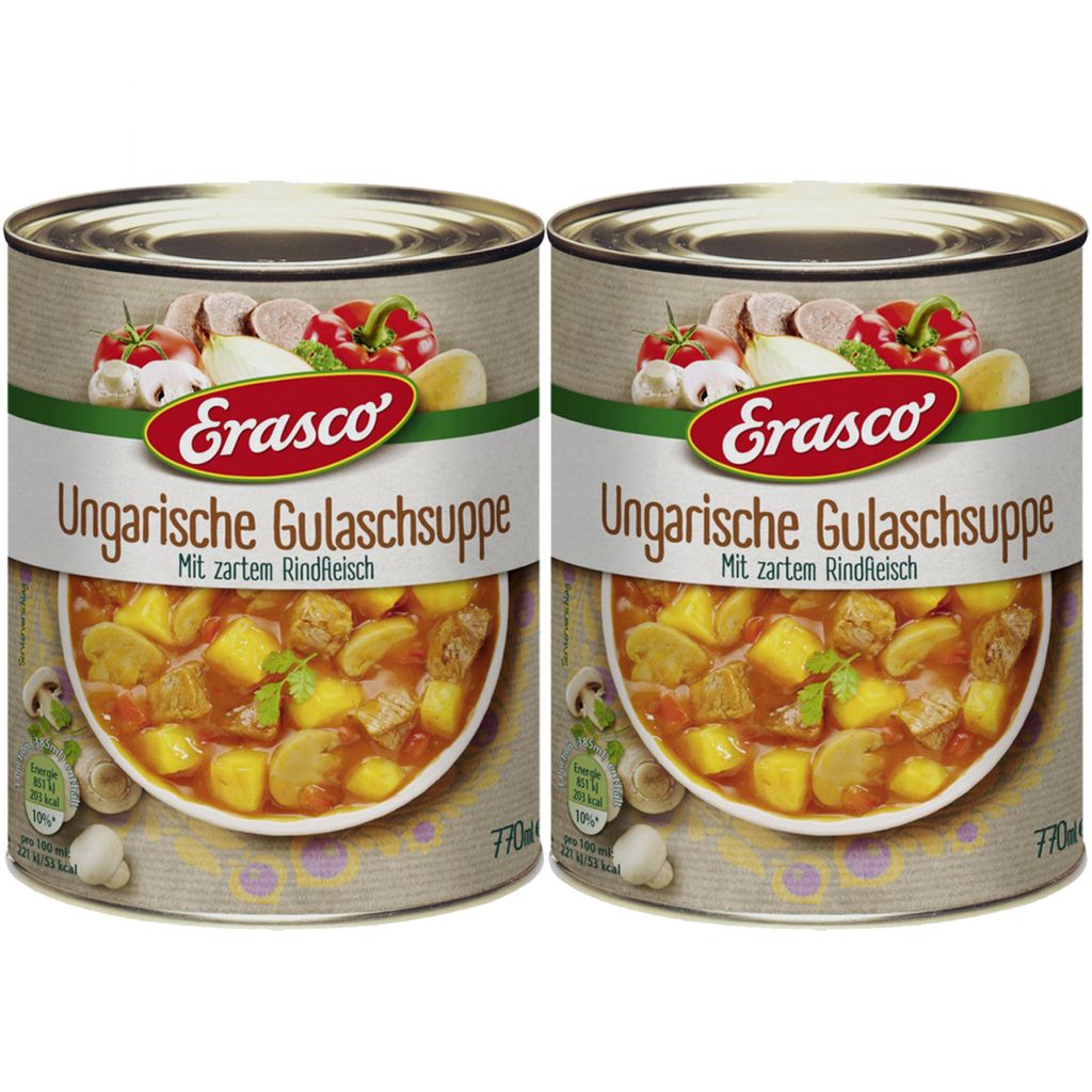 Erasco Maďarská gulášová polievka s hovädzím mäsom 770ml Obrázok produktu 