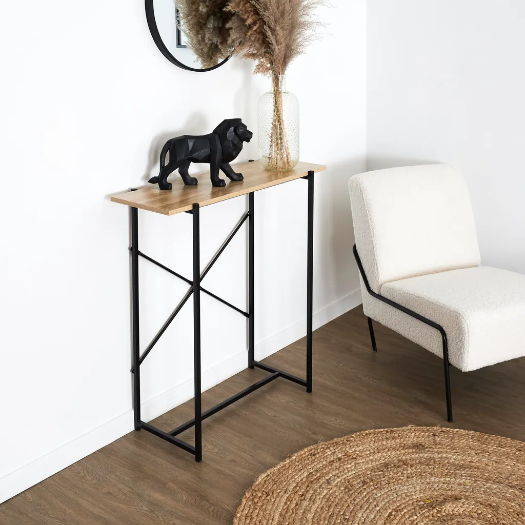 Console étroite Loka H82 cm pour couloir et petits espaces urbains