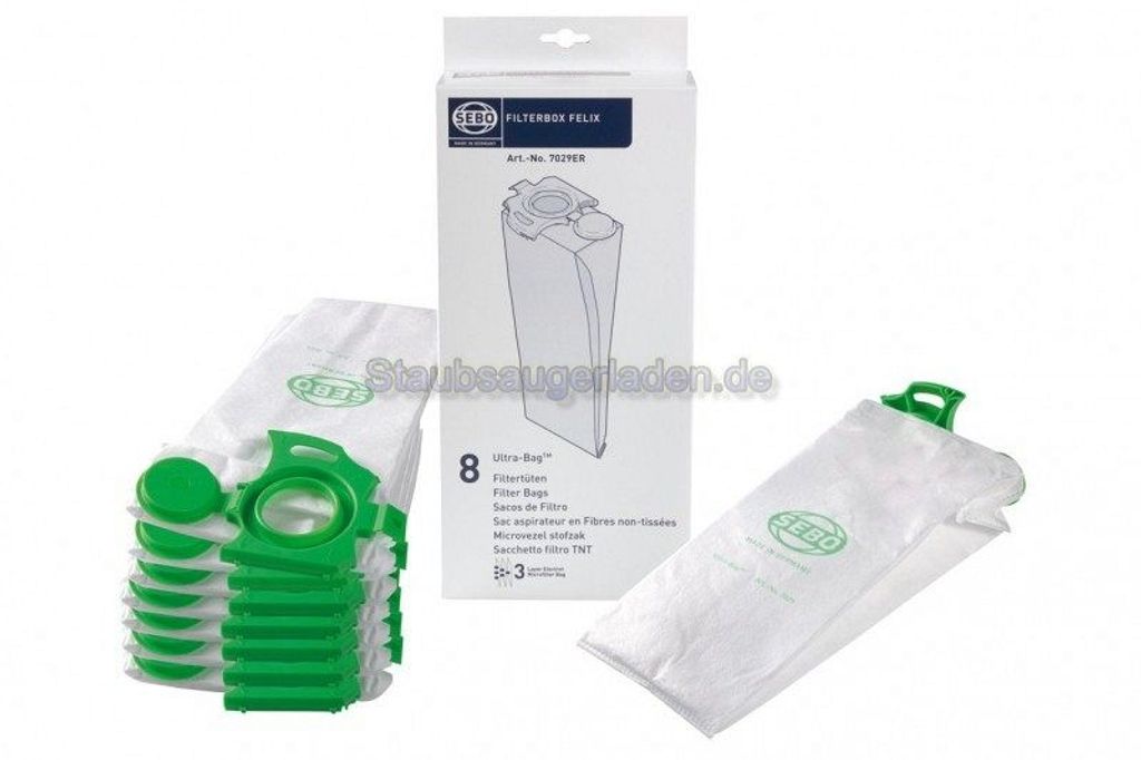 Violiica Staubsaugerbeutel Für SEBO Felix Ultra 7029ER - 8 Stück Ersatzfilter