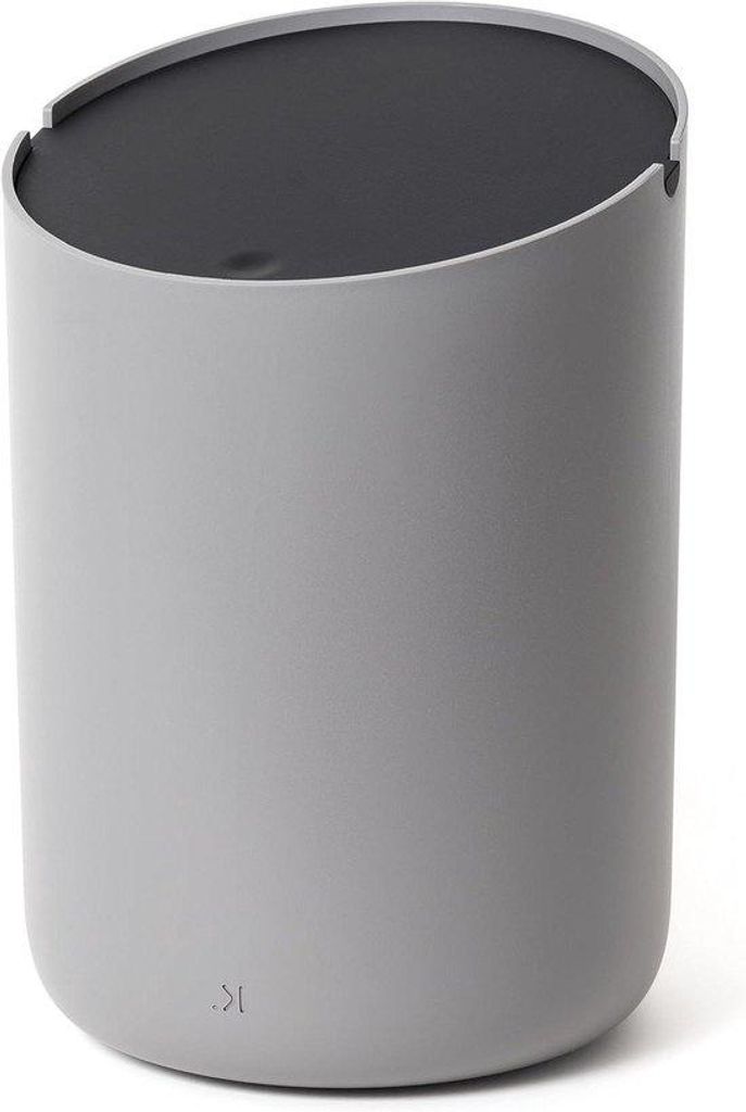 Mini-Afvalbak 15L | Antislip Binnenemmer | Donkergrijs Zwart